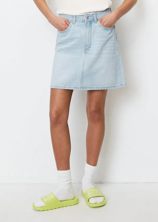 Джинсовая мини-юбка из органического хлопка
