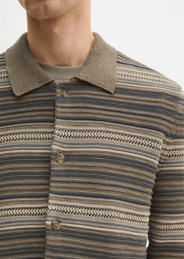 Кардиган из органического хлопка и льна