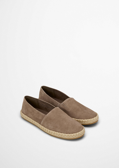 Эспадрильи из натуральной замши