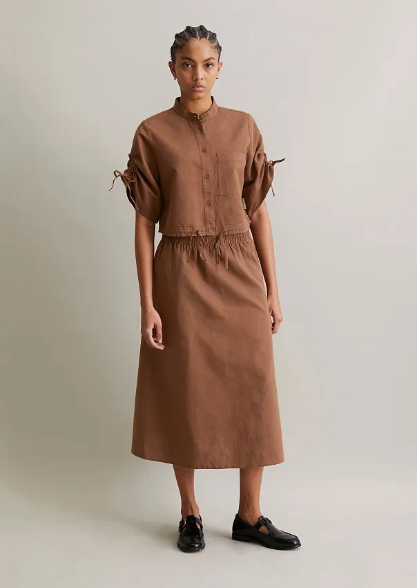 Рубашка изо льна и органического хлопка Marc o'Polo - фото 3