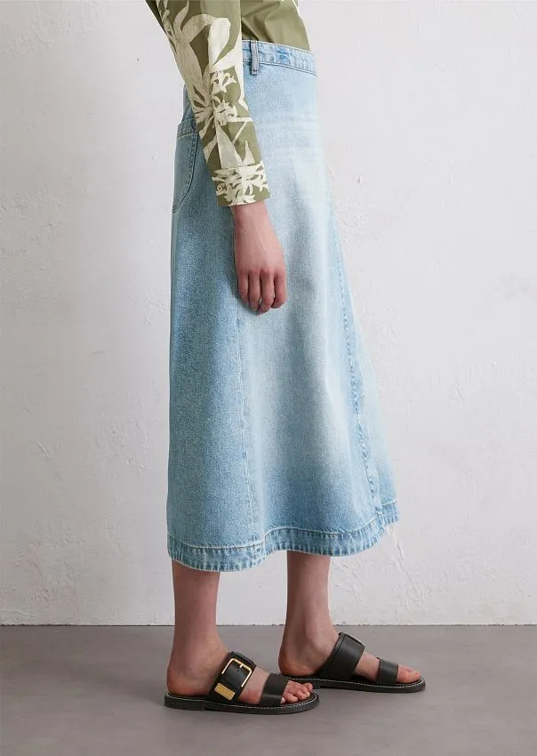Джинсовая юбка из лиоцелла и органического хлопка Marc o'Polo - фото 5