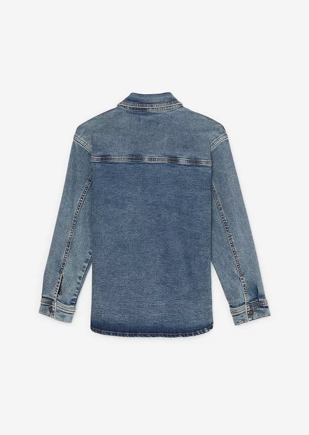 Джинсовая рубашка для мальчиков-подростков Marc o'Polo - фото 2