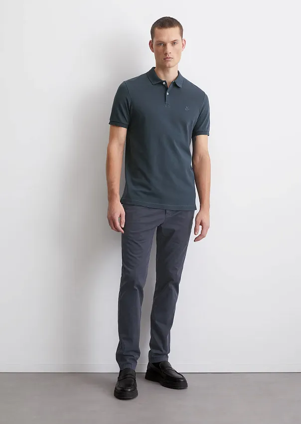 Поло из смесового хлопка Marc o'Polo - фото 3