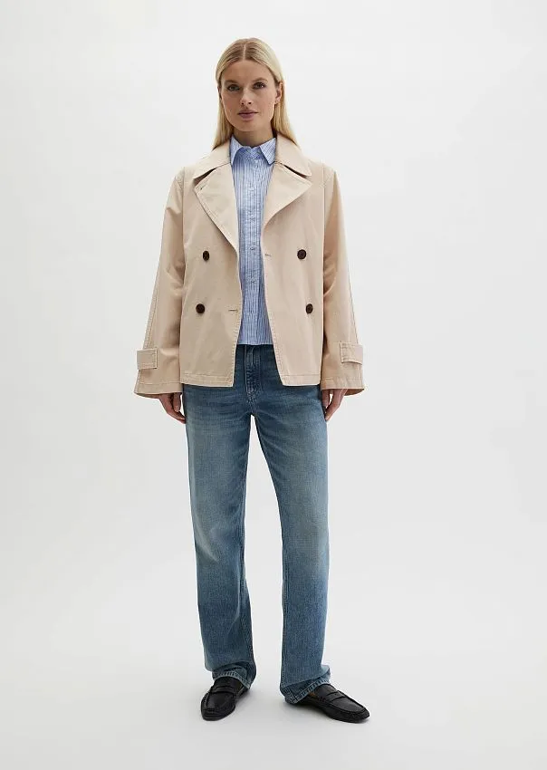 Тренч укороченный из хлопкового твила Marc o'Polo - фото 3