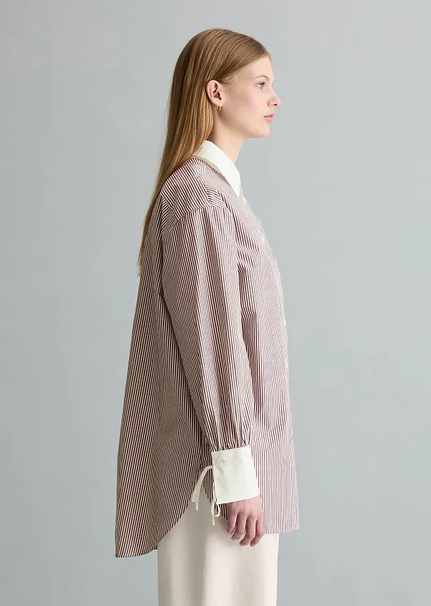 Рубашка из хлопкового поплина
