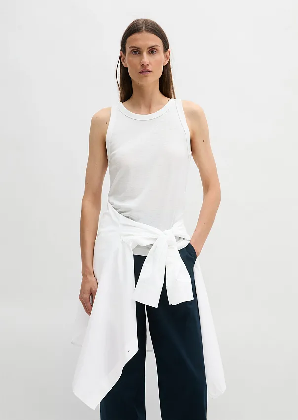 Топ в рубчик из органического хлопка