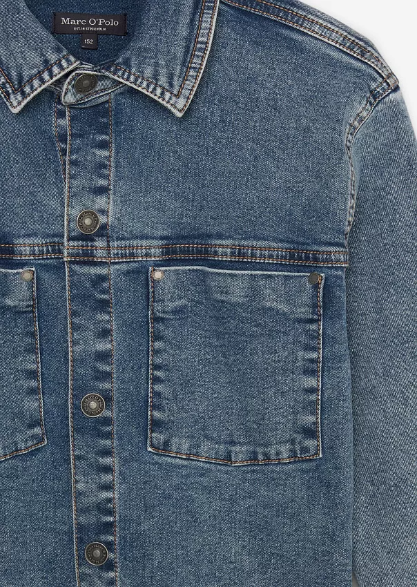 Джинсовая рубашка для мальчиков-подростков Marc o'Polo - фото 3