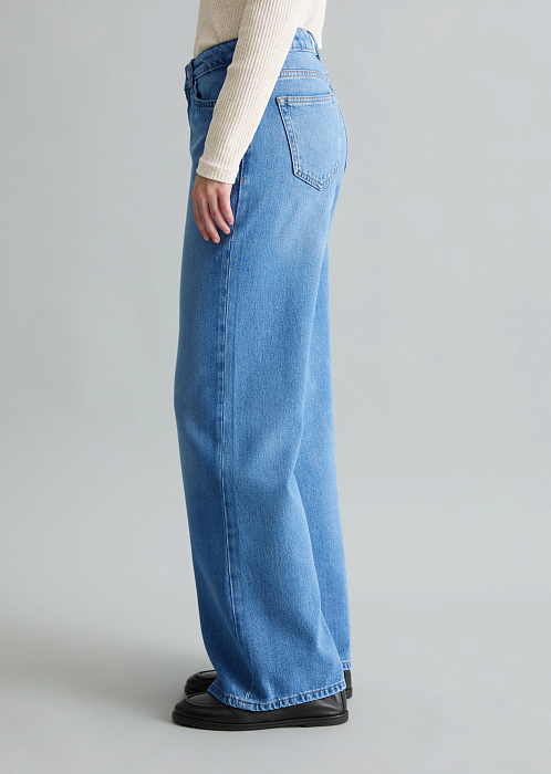 Джинсы клеш из лиоцелла и хлопка