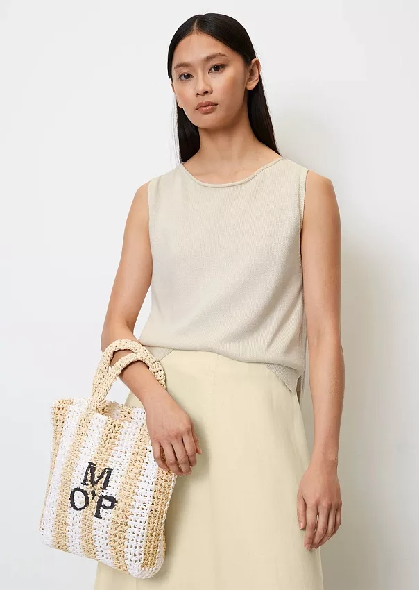 Маленькая сумка-шоппер из рафии Marc o'Polo - фото 2