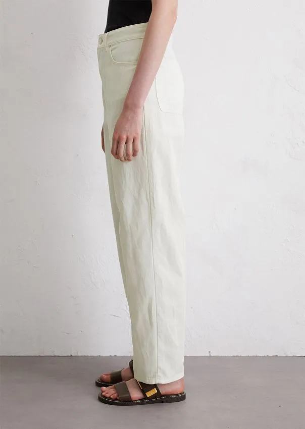 Широкие джинсы из органического хлопка и льна Marc o'Polo - фото 5