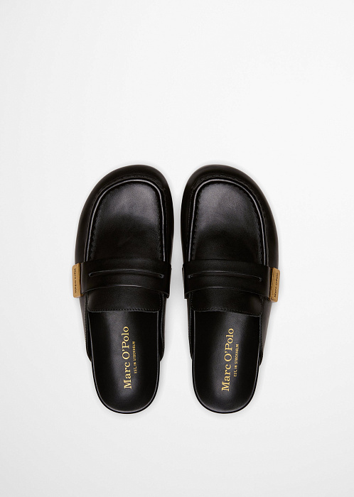 Сабо из натуральной кожи