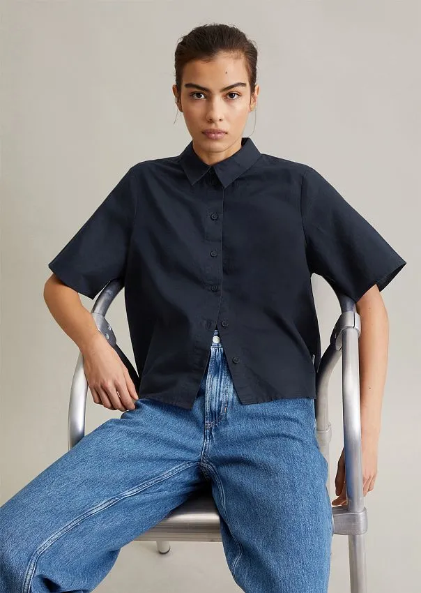 Рубашка изо льна и органического хлопка Marc o'Polo - фото 1