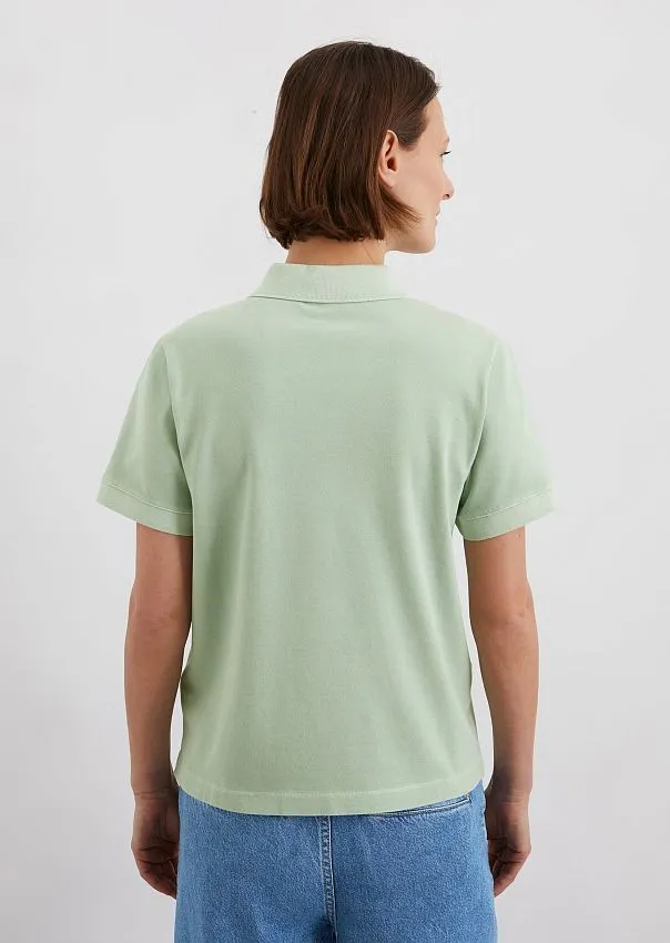 Поло из смесового хлопка Marc o'Polo - фото 2