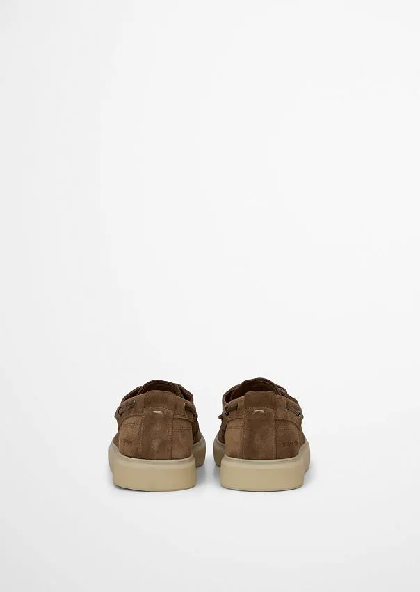 Топсайдеры из натуральной замши