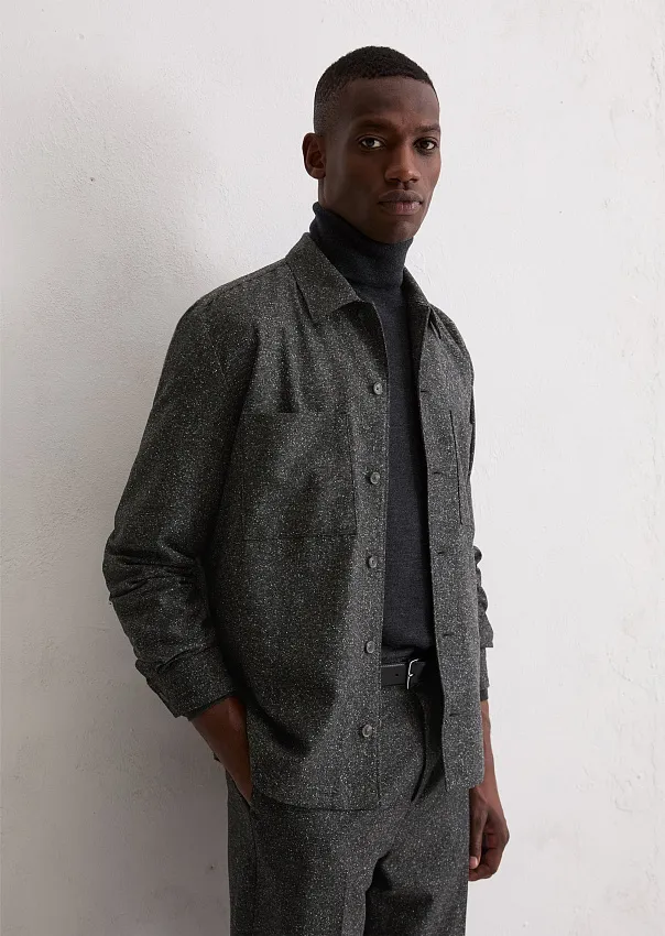 Верхняя рубашка из смесовой шерсти Marc o'Polo - фото 1