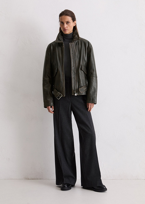 Куртка кожаная