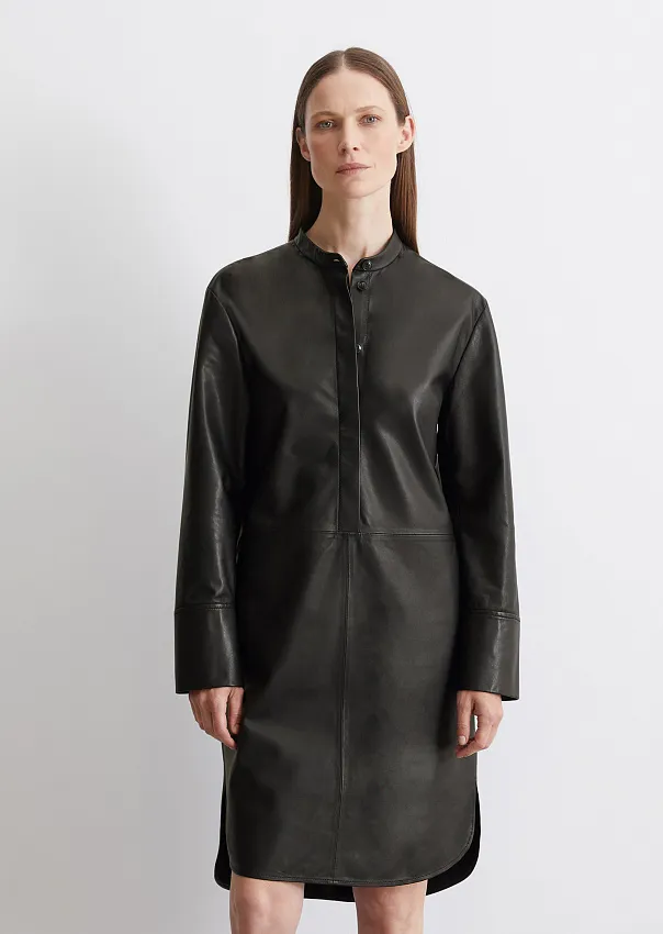 Платье из натуральной кожи