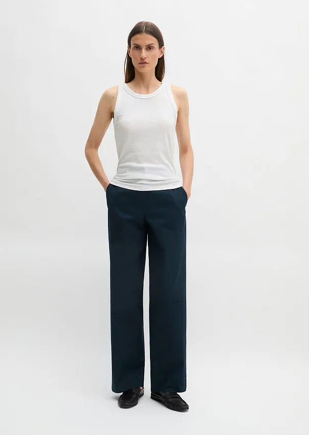 Топ в рубчик из органического хлопка