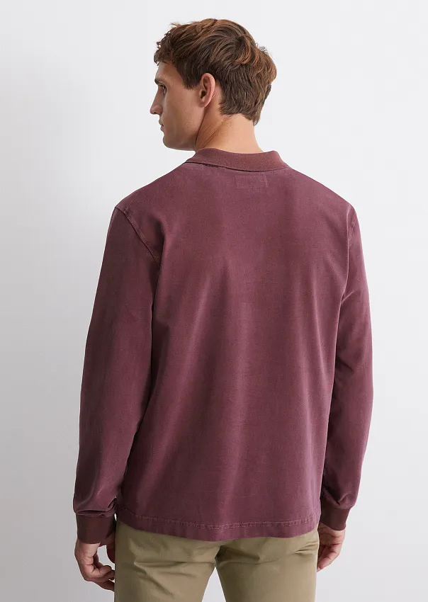 Поло с длинными рукавами