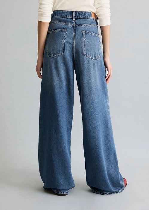 Джинсы широкие из лиоцелла и хлопка
