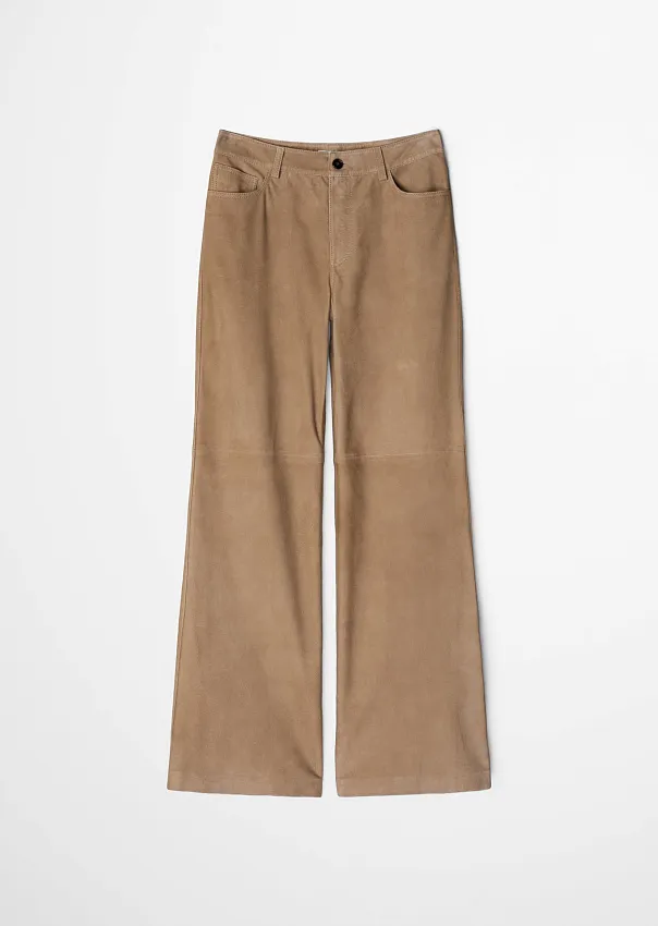 Брюки из натуральной замши
