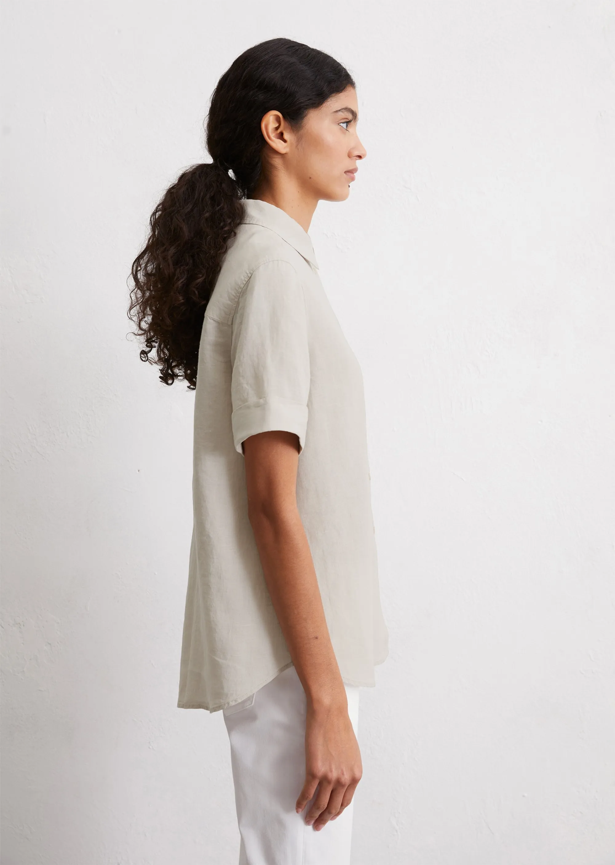 Рубашка из чистого льна Marc o'Polo - фото 5