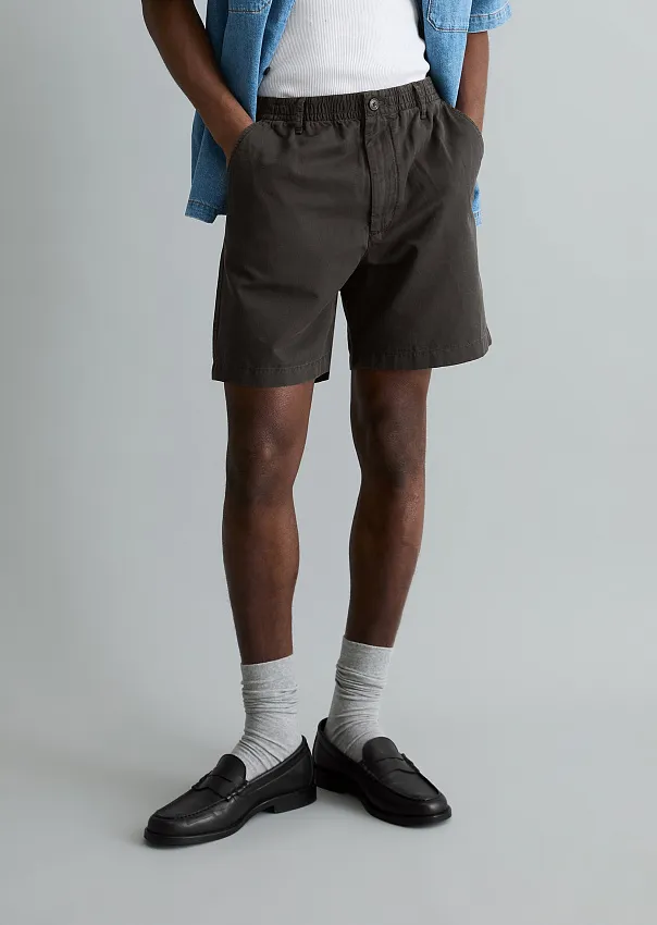 Шорты из органического хлопка и льна