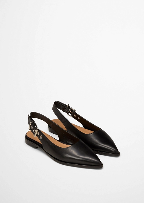 Балетки из натуральной кожи
