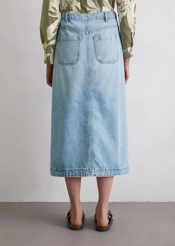 Джинсовая юбка из лиоцелла и органического хлопка Marc o'Polo - фото 2