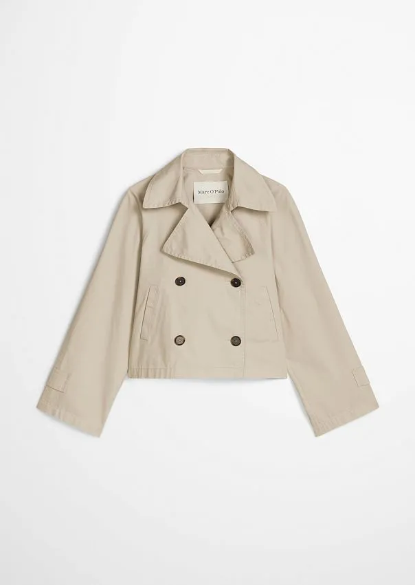 Тренч укороченный из хлопкового твила Marc o'Polo - фото 6