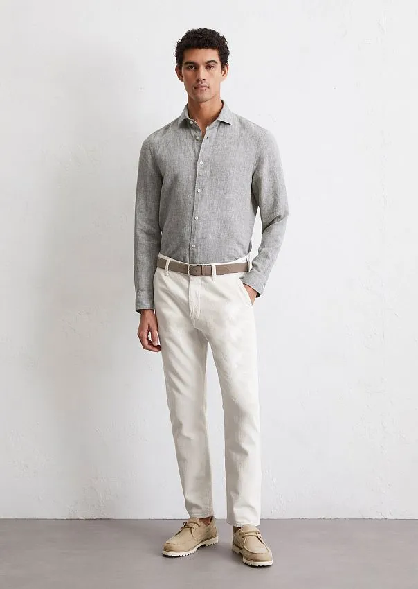 Рубашка из чистого льна Marc o'Polo - фото 3