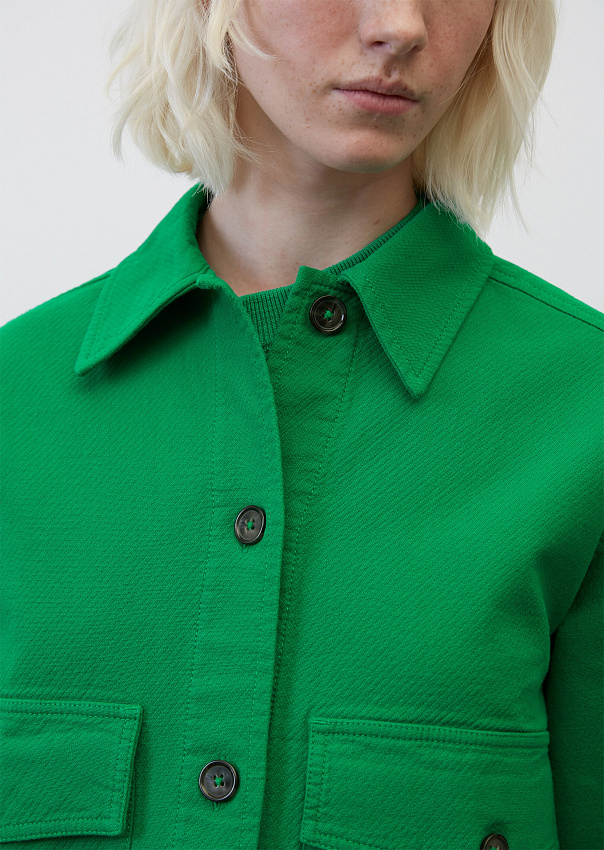 Укороченная верхняя рубашка из органического хлопка Marc o'Polo - фото 4
