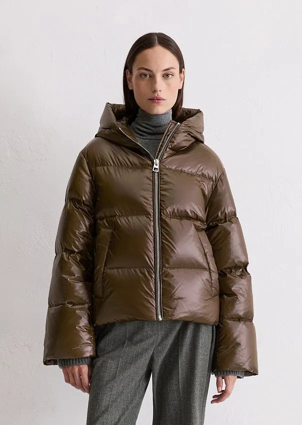 Пуховик из глянцевого нейлона Marc o'Polo - фото 3