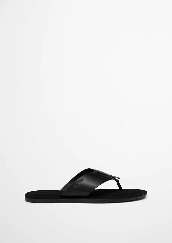 Шлепанцы из натуральной кожи