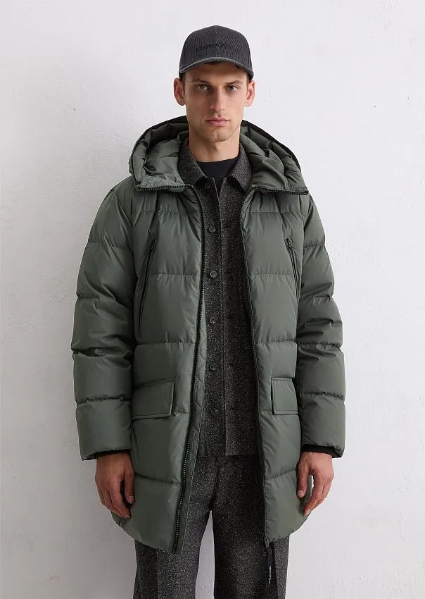 Стеганый пуховик с фиксированным капюшоном Marc o'Polo - фото 1