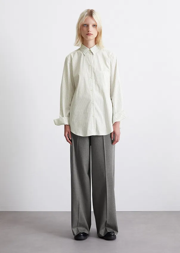 Рубашка из эластичного поплина