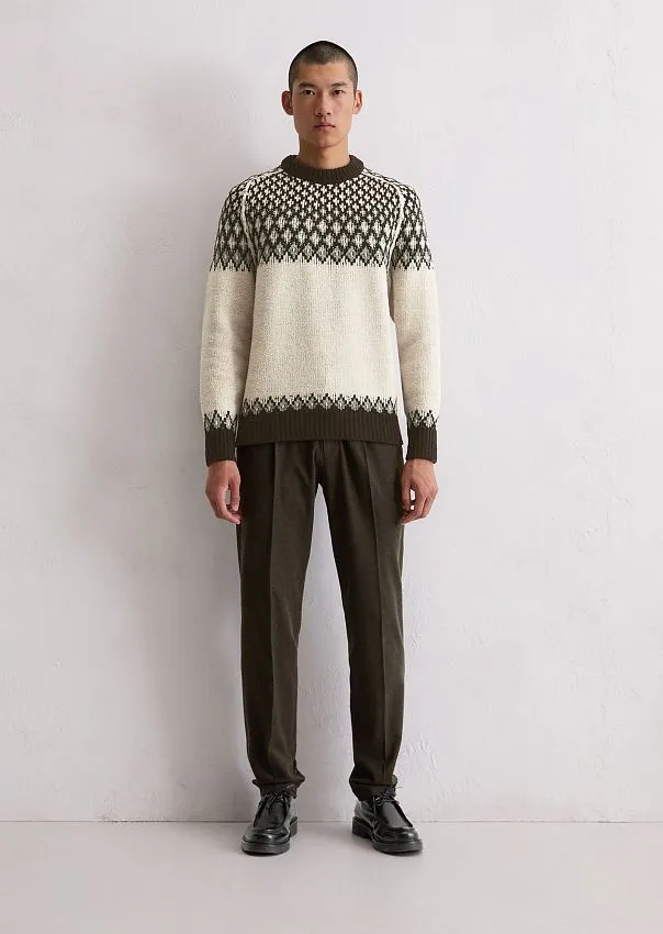 Свитер из смесовой шерсти с норвежским узором Marc o'Polo - фото 3