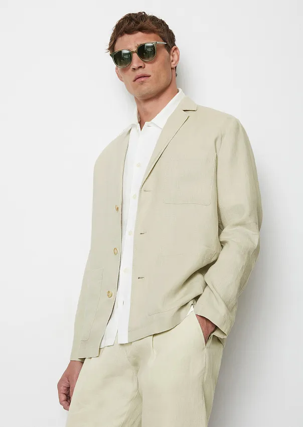 Пиджак из чистого льна