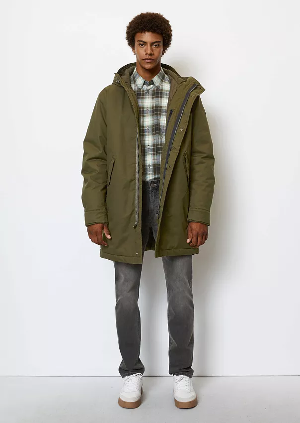 Парка с капюшоном из органического хлопка с эластаном Marc o'Polo - фото 1