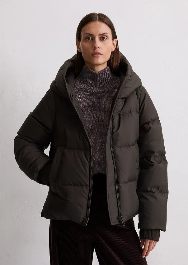 Пуховик с фиксированным капюшоном Marc o'Polo - фото 1