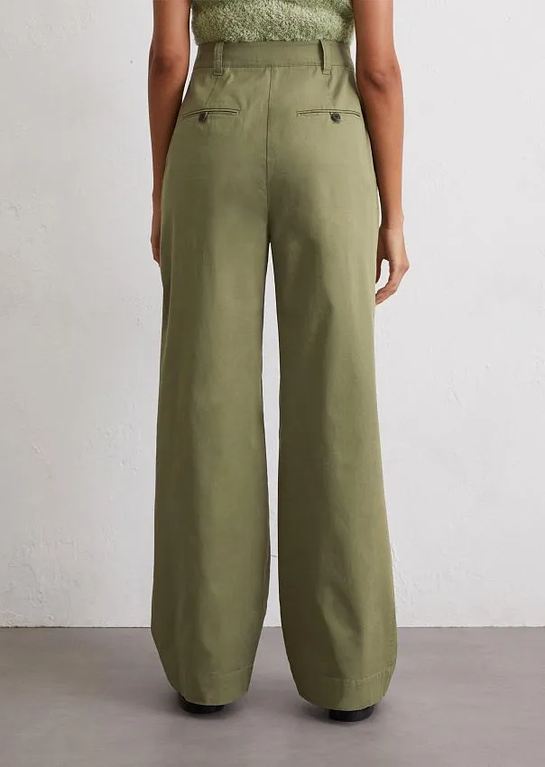 Широкие брюки из смесового хлопка Marc o'Polo - фото 2