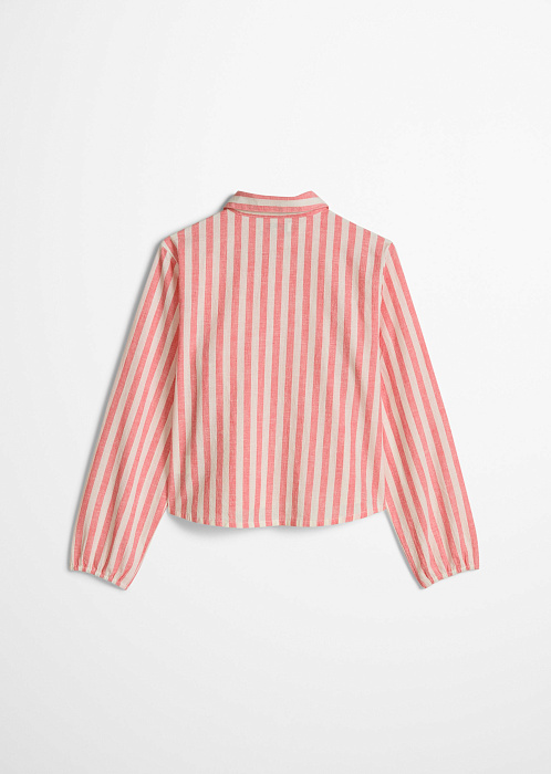 Блузка изо льна и хлопка