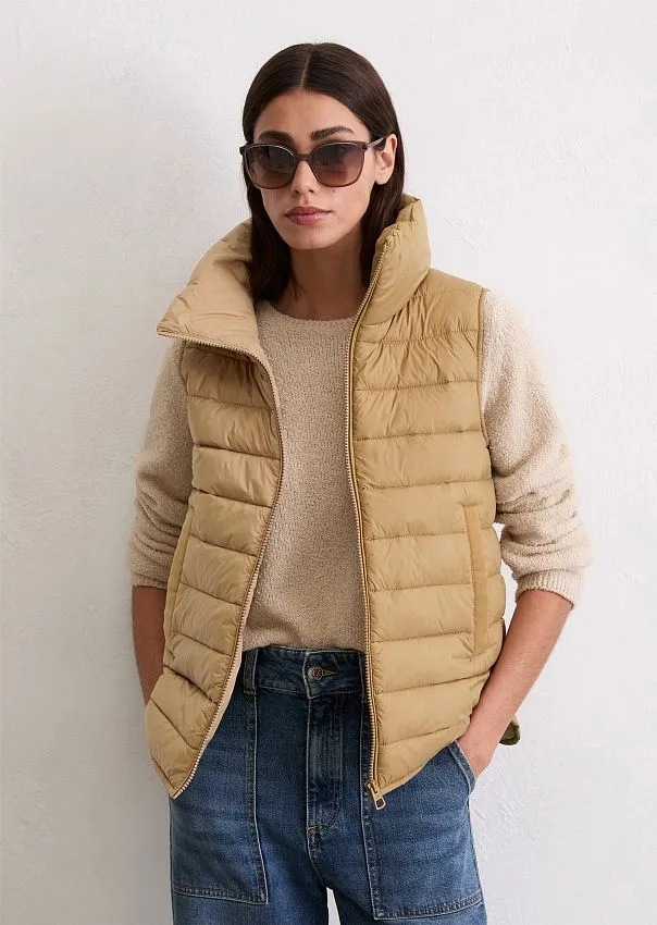 Стеганый жилет из легкого переработанного нейлона с водозащитой Marc o'Polo - фото 1