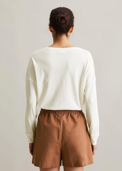 Лонгслив из органического хлопка