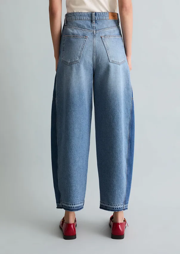 Джинсы широкие из волокон листьев ананаса