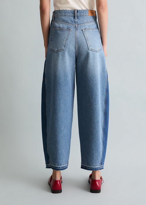 Джинсы широкие из волокон листьев ананаса