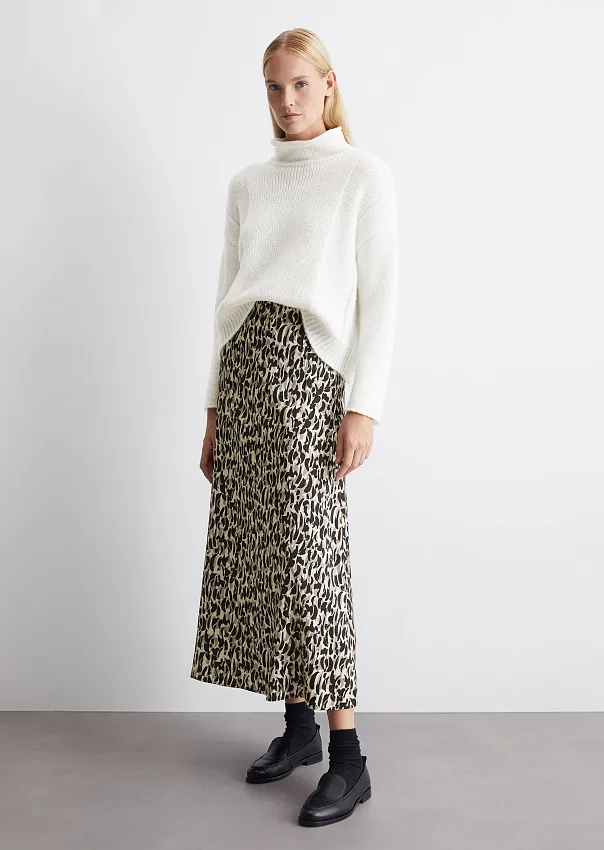 Расклешенная юбка из смесовой вискозы