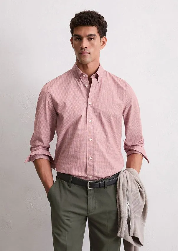 Рубашка в клетку из органического хлопка Marc o'Polo - фото 1