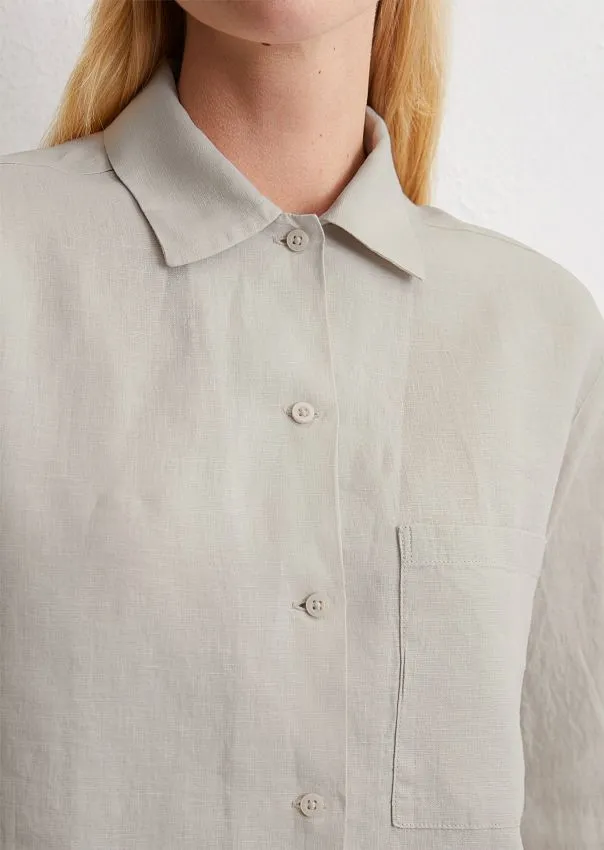 Рубашка из чистого льна Marc o'Polo - фото 4