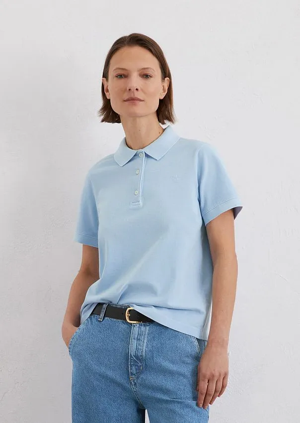 Поло из смесового хлопка Marc o'Polo - фото 3